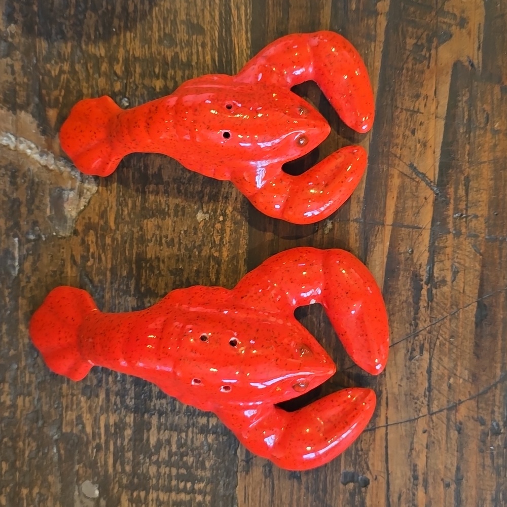 Vintage 6-piece Lobster Set: Melted butter dish and Salt & Pepper shakers - Picture 17 of 17